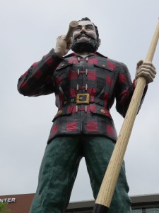 Paul Bunyan sighting at the Cross Center in Bangor, Maine