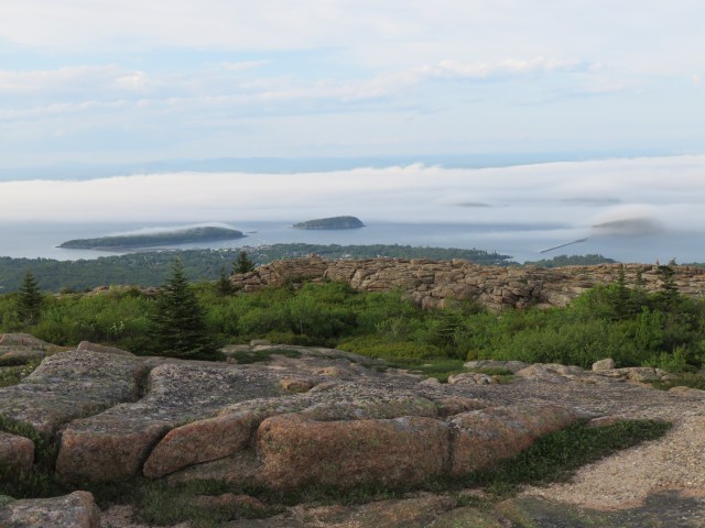 Bar Harbor sighting from Cadillac Mountain